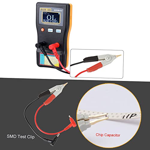 Mesr-100 Capacitor Tester V2, Geevorks Professional Capacitor Tester, Ohm Meter 0.001-100.0R With Smd Test Clip, Auto-Ranging Capacitor For Measuring Capacitance Resistance Circuit #TOP5