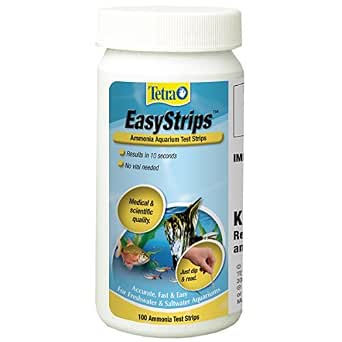 Tetra EasyStrips Ammonia Test Strips for Aquarium Water, 100 Count