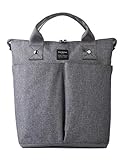 Kah&Kee Convertible Laptop Backpack and Tote Bag Handbag Computer Compartment Travel School for Women Man (Gray)