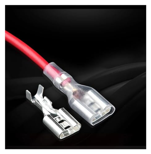 Terminal de engarzado de 4,8mm para conector de funda eléctrica aislado, 200 uds 5