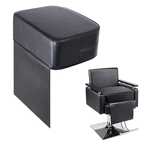 Salon Booster Seat Cushion for Hair Cutting, Hair Salon Leather Cushion for Styling Chair,Boat Booster seat for Driver, Barber Beauty Salon Spa Equipment Black - Thumbnail 4
