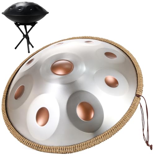 Steel Tongue Drum Handpan 9 Notas 22 Pulgadas 440Hz miniatura 1