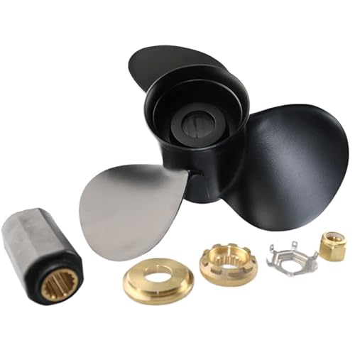 Boatman Aluminum Outboard Boat Propeller fit Mercury/Mercruiser Engines 40-140 Hp,15 Spline Tooth,RH