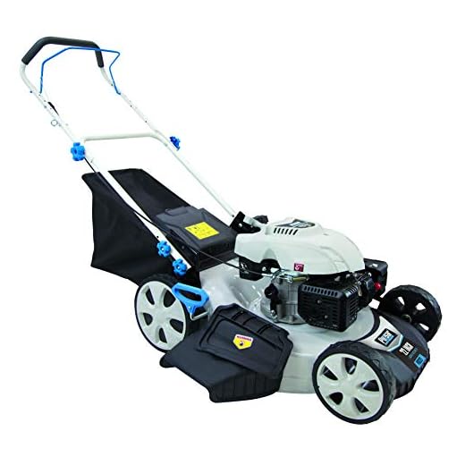 Pulsar PTG1221 21" 173cc Gasoline Powered Walk Behind Push Mower with 7 Position Height Adjustment, White