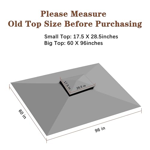 image for SCOCANOPY Replacement Canopy Grill BBQ Gazebo Roof Top, for Gazebo Mod