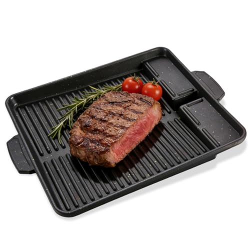 GOMETY Piastra Barbecue 32×26 cm