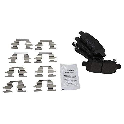 Image of TRQ Rear Brake Pad & Rotor Kit Semi-Metallic | For 2013 Infiniti EX37 2015 Q40 2014-2017 QX50