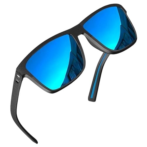 Image of grinderPUNCH Polarized Sunglasses for Men and Women Lightweight TR90 Frame UV400 Protection Square Sun Glasses