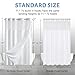 Furlinic Waffle Weave No Hook Shower Curtain with Snap in Fabric Liner Set,Heavy Duty Textured Bathroom Curtain with See Through Window,Waterproof & Machine Washable,Hotel Style,White,71x75 Inch