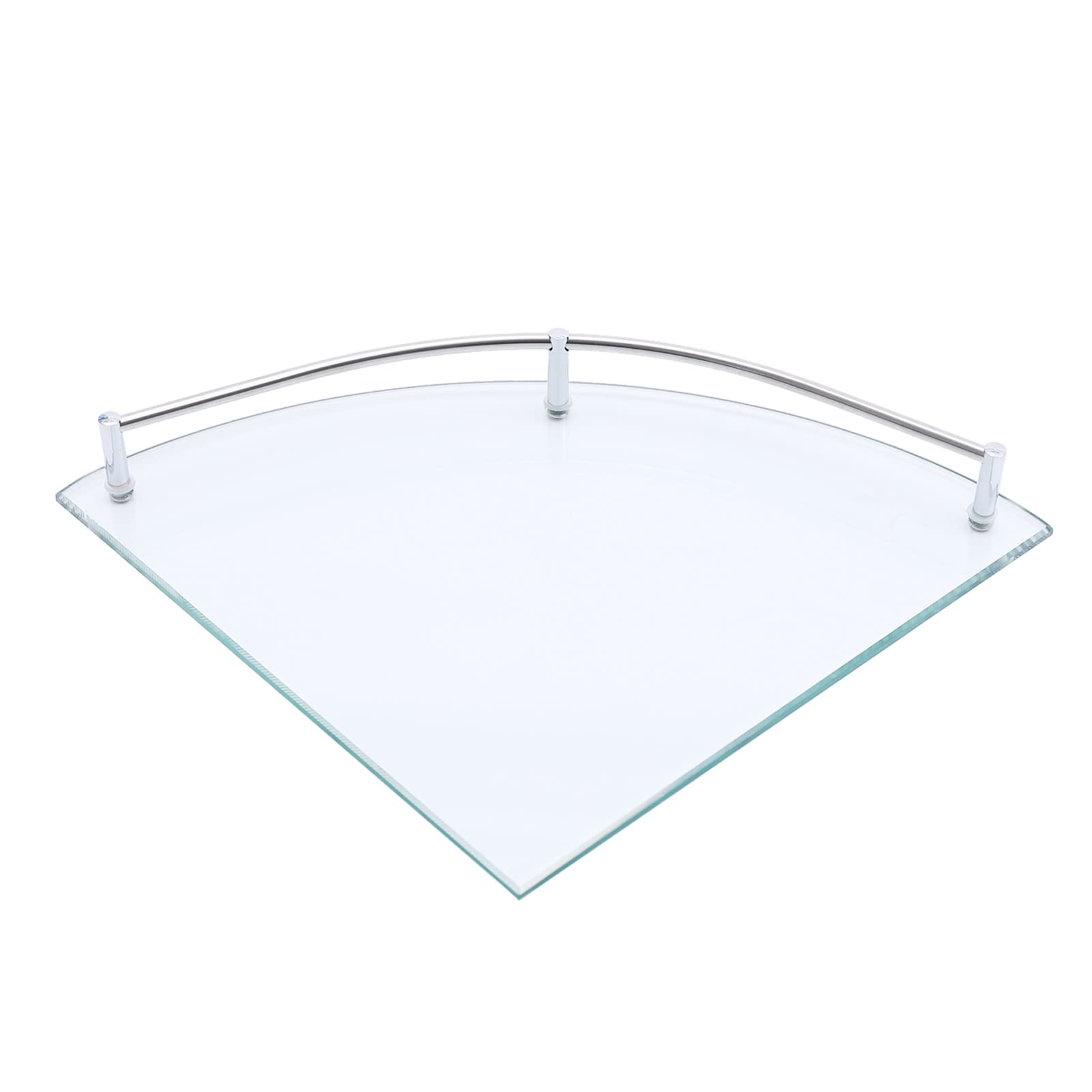 Estantería Esquinera de Cristal para Baño, Estantería de Ducha de 6 mm, Estante de Pared Perfecto como Estante de Baño