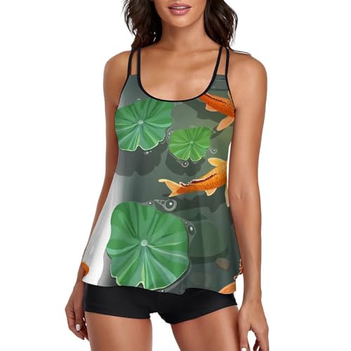 Robe de plage tankini femme et short de garçon pour vos après-midis farniente et natation