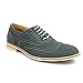 Ferro Aldo Blue / Green Men's Dress Shoes Perforation Details Wing Tip 139001