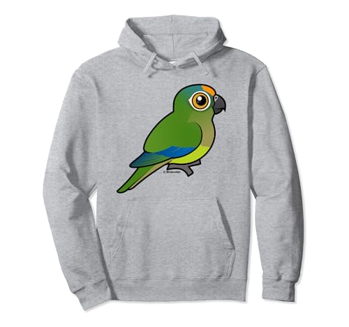 Cute Cartoon Peach-fronted Parakeet Birdorable Conure Bird Pullover Hoodie