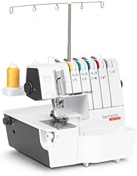 Bernette B48 Funlock Serger Coverstitch Overlock Machine | Heavy Duty Sewing Quilting Performance for Beginners and Professionals | 23 Stitches LED Light 1300 SPM Easy Threading Knife Control
