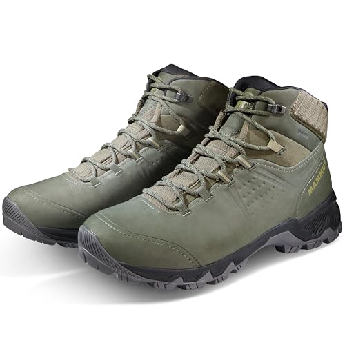 Image of Mammut Men's Mercury IV Low GTX Hiking Shoes, Titanium-Hot Red, Vibram Sole, 3D Memo Foam, Day Hike Comfort