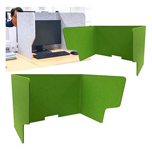 Cloison de séparation autoportante panneau découpé vert bureaux - 2