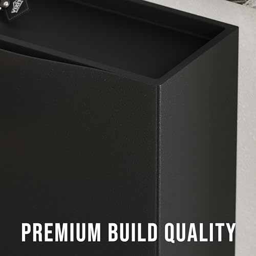 Image of amazon basics Stackable Wall Mount Storage Organizer - 1 Tier, Polypropylene Storage for Shoes, Toys, Books, Closet & Entryway, Multi-Purpose (51L x 15.5W x 38.5H cm), Black