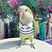 Bird Costume Bird Diaper Flight Suit Bird Summer Clothes Polo Shirts Cosplay Photo Prop for Parrots Lovebird Parakeet Cockatiel Small Animals Apparel (WithoutDiaper,Sun Conure)