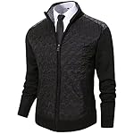 Msmsse Men's Knitted Cardigan Sweater Causal Thick Full Zip Sweaters for Men Coat