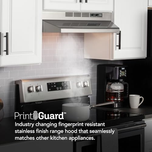 Broan-Nutone 5498421655 Broan Nu-Tone Broan-Nutone 4130Sf, 30-Inch, Stainless Print Guard Fingerprint Resistant Ductless Under-Cabinet Range Hood thumb #1