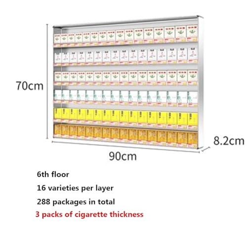 Vitrina de cigarrillos de pared en aleación de aluminio para tiendas 2