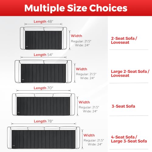 Image of Comfyanno Couch Cushion Support Board for Sagging 3-Seat Sofa, 24 inch x 48 inch