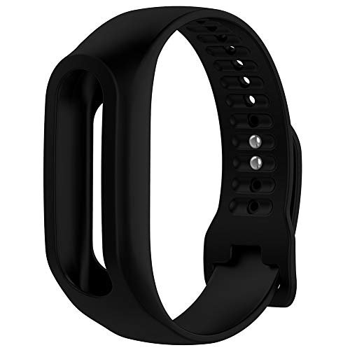 DNelo Pulsera del Reloj Impermeable Reemplazo de la Correa de Muñeca Banda de Tom Tom Smart Touch - Negro