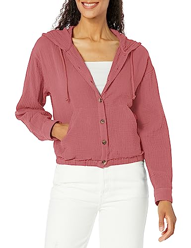 UNIONBAY Women's Renata Double Face Gauze Hooded Jacket