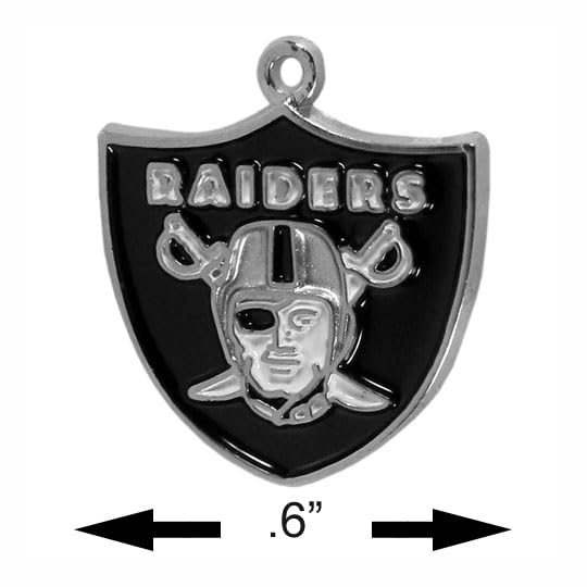 Image of NFL Siskiyou Sports Womens Las Vegas Raiders Dangle Earrings One Size Team Color