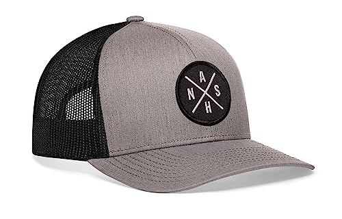Image of HAKA State City Trucker Hat for Men & Women, Adjustable Baseball Hat, Mesh Snapback, Sturdy Outdoor Black Golf Hat