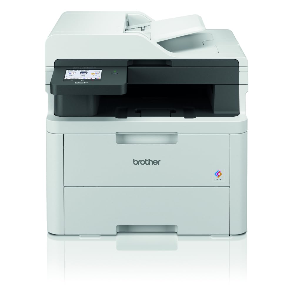 Brother DCP-L3555CDW - Kompaktes 3-in-1 Farb-LED Multifunktionsgerät mit WLAN/LAN, ADF und Duplexdruck