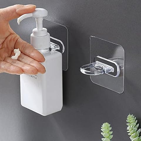 10PCS Multifunctional round hooks,Heavy Duty Wall Hooks,Adhesive Hooks,Transparent Reusable Seamless Hooks,Wall-Mounted Waterproof and Oilproof Hooks,Bathroom Kitchen Heavy Duty Self Adhesive Hooks Cover