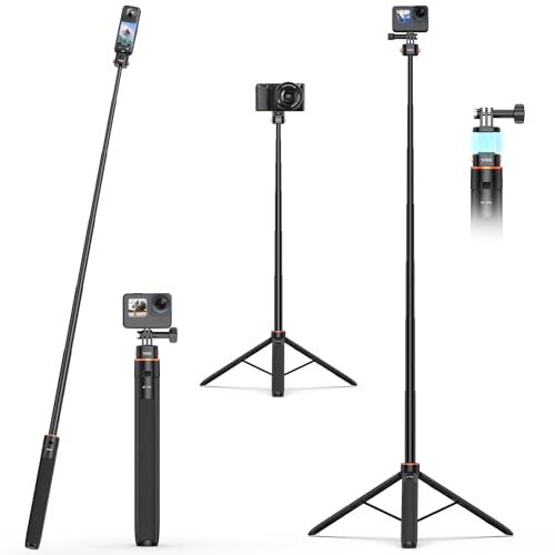 【新モデル160cm延長磁気式】VRIG dji osmo action 5 pro 三脚 自撮り棒 磁気マグネット式マウント 長い アクションカメラ 三脚 軽量 持ち運び便利 vlogアクセサリーdji osmo action 5 pro/4/3 、po
