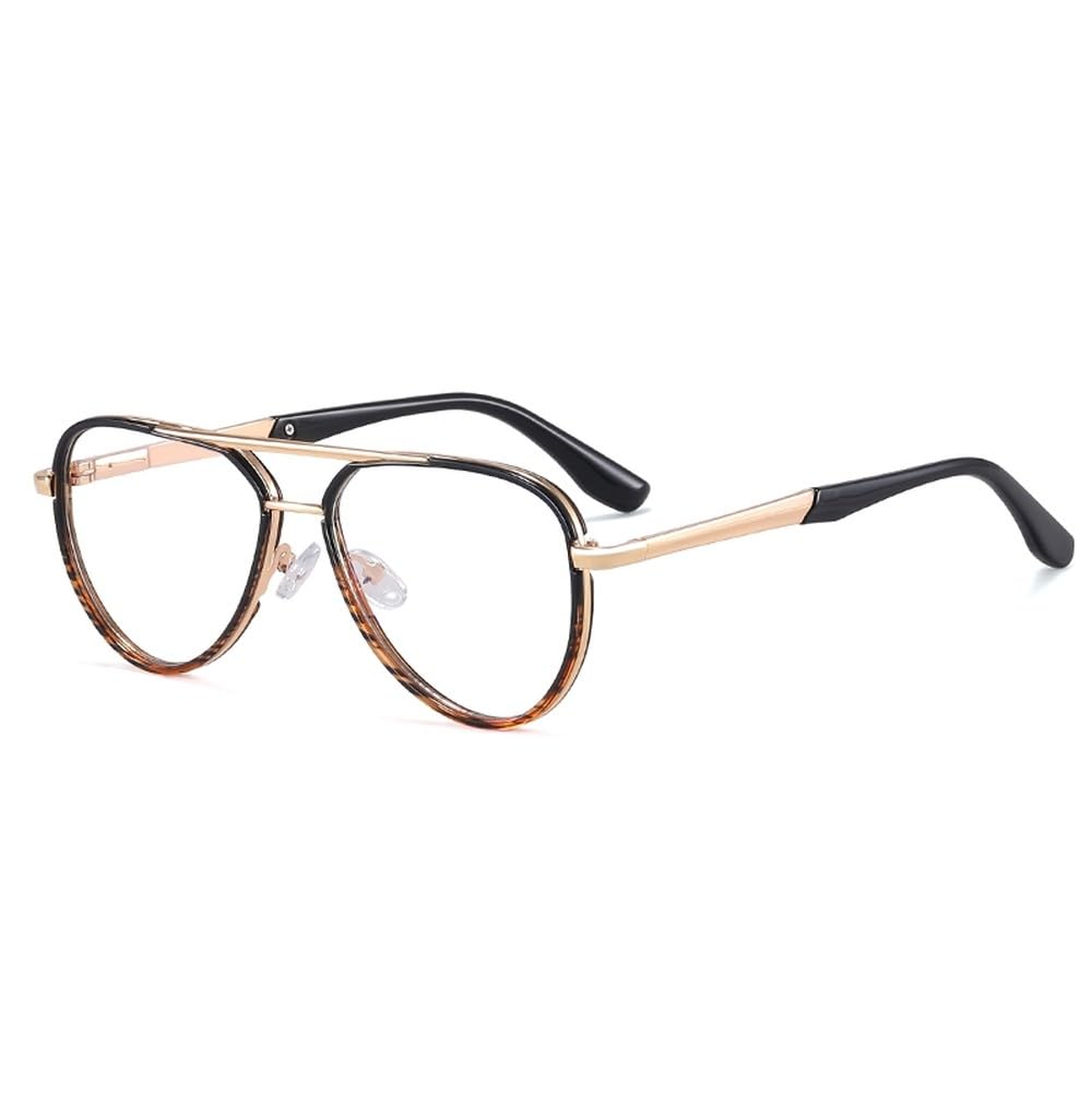 Peekaboo okulary męskie z przezroczystymi soczewkami TR90 przezroczyste szare kwadratowe oprawki do okularów dla mężczyzn metalowa modna dekoracja