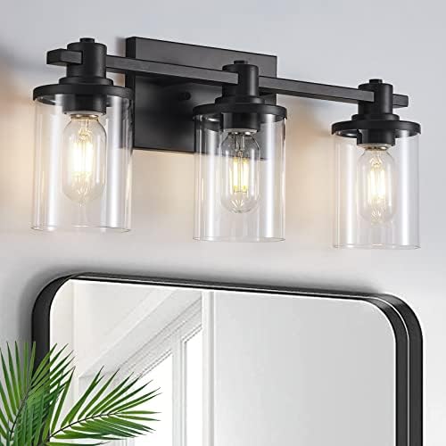 Spiglamm 3Lights Bathroom Vanity Light Fixtures Over Mirror, Modern