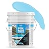 Dyco Waterborne Acrylic Pool Paint, Resistant to UV, Water, Salt, Chemicals, Fading, Cracking & More, Seals Hairline Cracks (Ocean Blue, 5 Gallon)