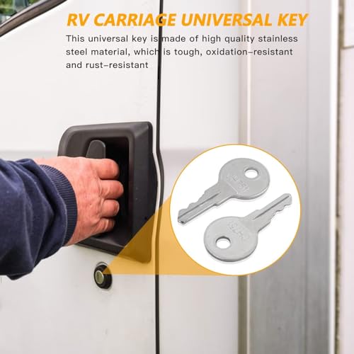 Zafina-UP Universal Keys CH751 Replacement for RV Compartments Campers Storage Cabinets Door Lock T-Handles Tool Boxes Pickup Shells (Pack of 10) - Thumbnail 4