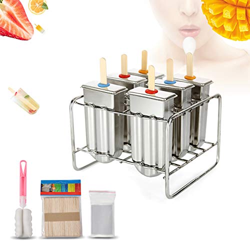 Stampi Ghiaccioli Inox: La Classifica dei Più Venduti nel 2025 9 Stampo per Ghiacciolo in Acciaio Inox Stampo per Gelato con Supporto per Bastoncini Base per Stampi per Gelato Fai da Te Congelatore Kit Stampi per Ghiaccioli per Ghiaccioli Strumenti per Frigorifero