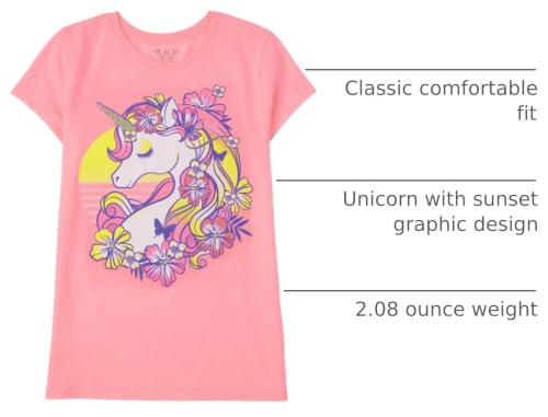 Image of The Children's Place Girls Short Sleeve Graphic T- Shirt