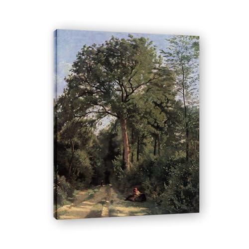 Tableau nature forêt vintage décoration salon et chambre à coucher