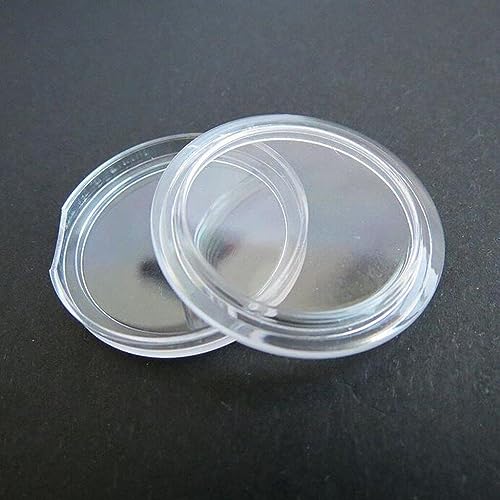 Contenedor plástico transparente para monedas 21mm 300 piezas miniatura 7