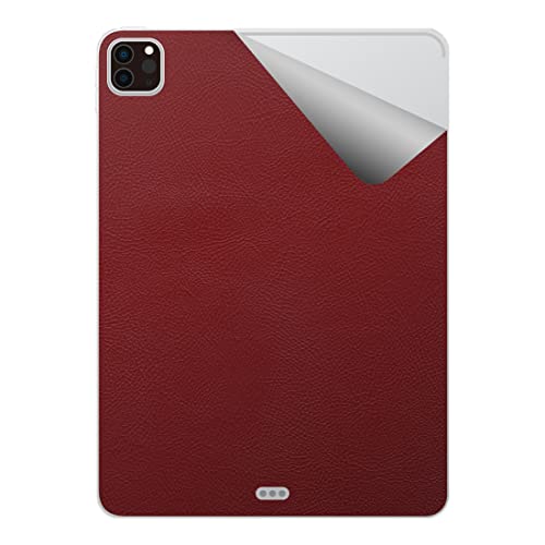 PDA工房 スキンシール iPad Pro (11インチ)(第4世代・2022年発売モデル)対応 【レザー調・レッド】
