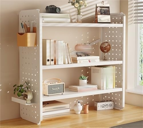 Support de bureau d'ordinateur avec étagère d'affichage pour fournitures de bureau compacte