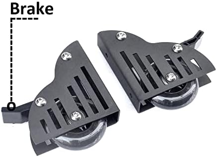 Rolling Library Ladder Hardware Kit - Black Carbon Steel Sliding Ladder Rails, Mobile Accessory with Floor Rollers for Smooth, Quiet Movement - Perfect for Home & Library Use