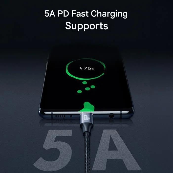 Image of Tobo 100W USB C Extension Cable [3.2 /10Gbps] Braided Cord 4K 60Hz USB Type C Male to Female Fast Charge Data Transfer Extender Cord Compatible for P-ad Pro Phone XPS Galaxy S23 S22 Ultra TD-1562CC