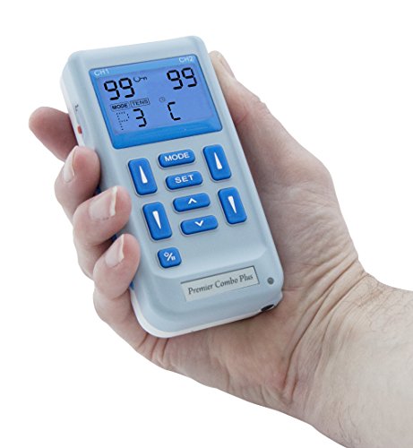 Med-Fit Premier Plus Rechargeable TENS and Muscle Stimulator - 24 Pre-Set Programmes and can be Manual Adjusted to Create Your own programmes, Complete with All Accessories and a Step by Step Guide
