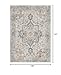 GENIMO 9x12 Area Rugs for Living Room, Non Slip Machine Washable Vintage Rugs, Low Pile Lightweight Chenille Print Large Rug for Bedroom, Dining Room, Home Office, Light Taupe Brown