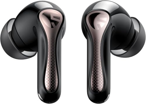 SoundPEATS Air5 Pro Adaptive Hybrid Noise Cancelling Wireless Earbuds, Qualcomm Snapdragon Sound, aptX™ Lossless, LDAC LE Hi-Res Audio, 6 Mics AI CVC 8.0 Call, 37H Playtime, IPX5 Waterproof, BT 5.4