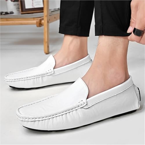 Men's Party Loafers Shoes Vegan Leather Tuxedo Moccasins Shoe Round Toe Anti-Slip Non Slip Classic Slip-on2