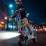7000W Dual Moter Electric Scooter Adults, 60V 38Ah Battery Support 70Miles Range, Supplied Seats and Front Bag, Commuter Scooter with Foldable Function